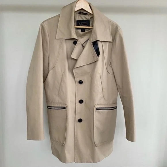 Mackage lightweight cotton jacket with leather trim. 🤎 Size 44 - Picture 2 of 5